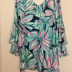 Lily Pulitzer Bell Sleeve Formal Dress